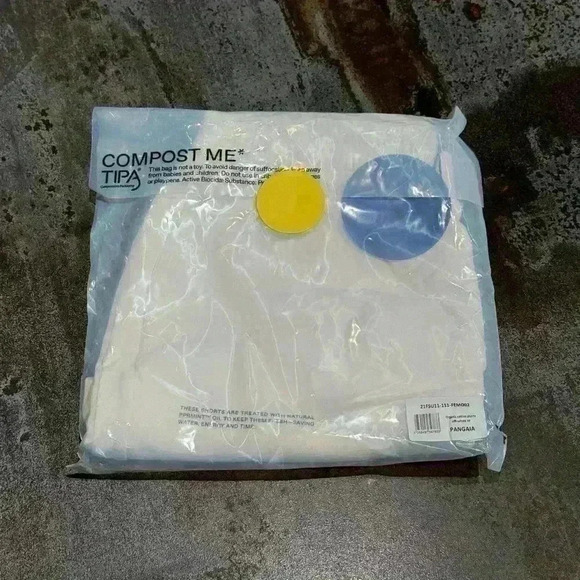 Pangaia 365 Shorts White Size Medium New With Tags - Picture 2 of 2